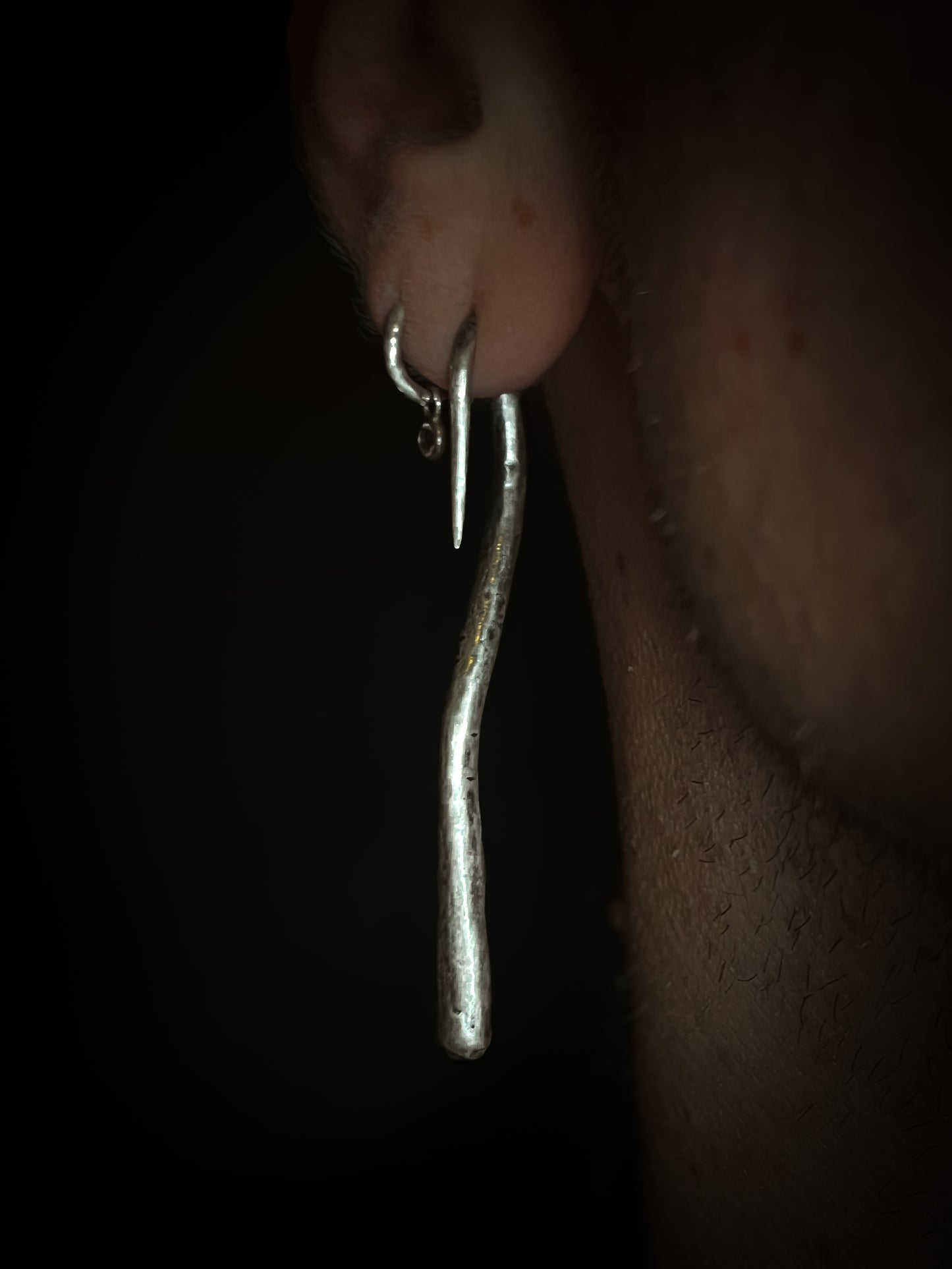 HOOK EARRINGS IN SILVER (PAIR)