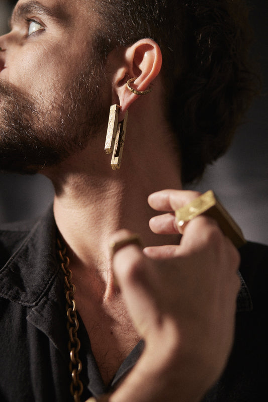 EAR WEIGHTS IN BRASS (PAIR)