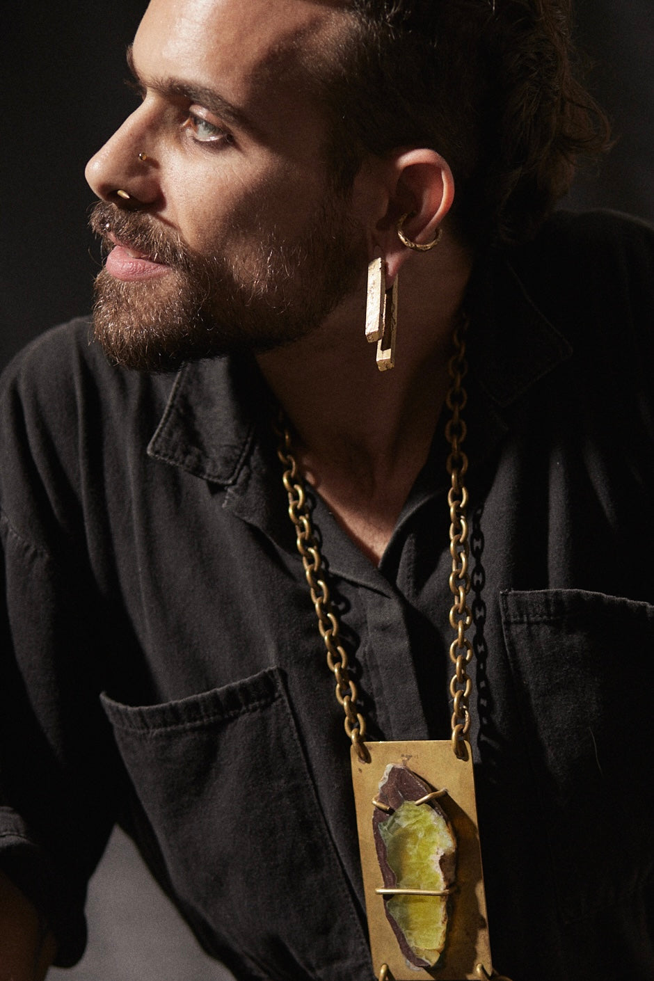 EAR WEIGHTS IN BRASS (PAIR)