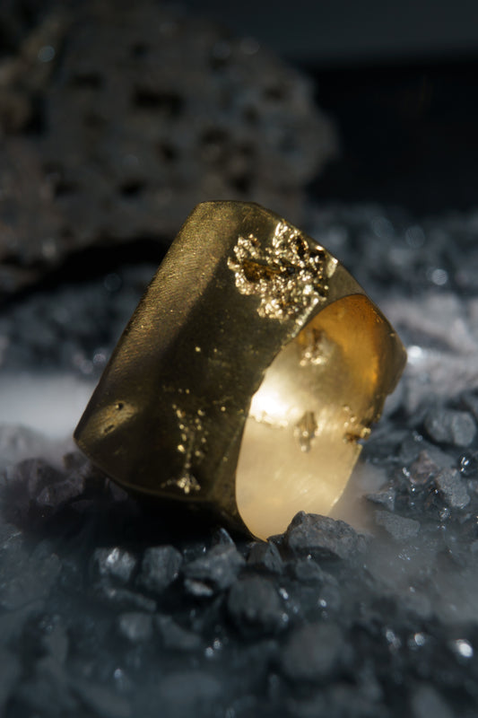 CUB3 Ring in Recycled Brass