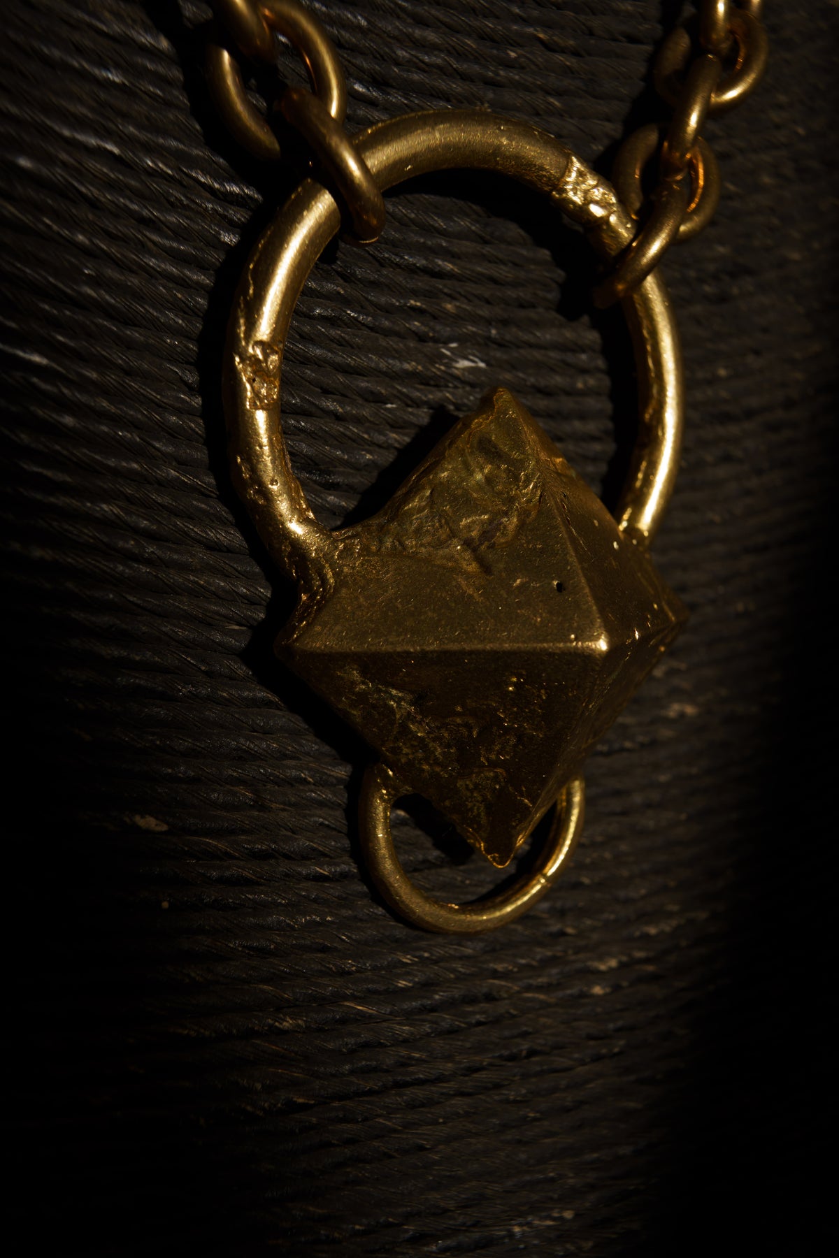 Cleopatra Pyramid Chocker in Recycled Brass